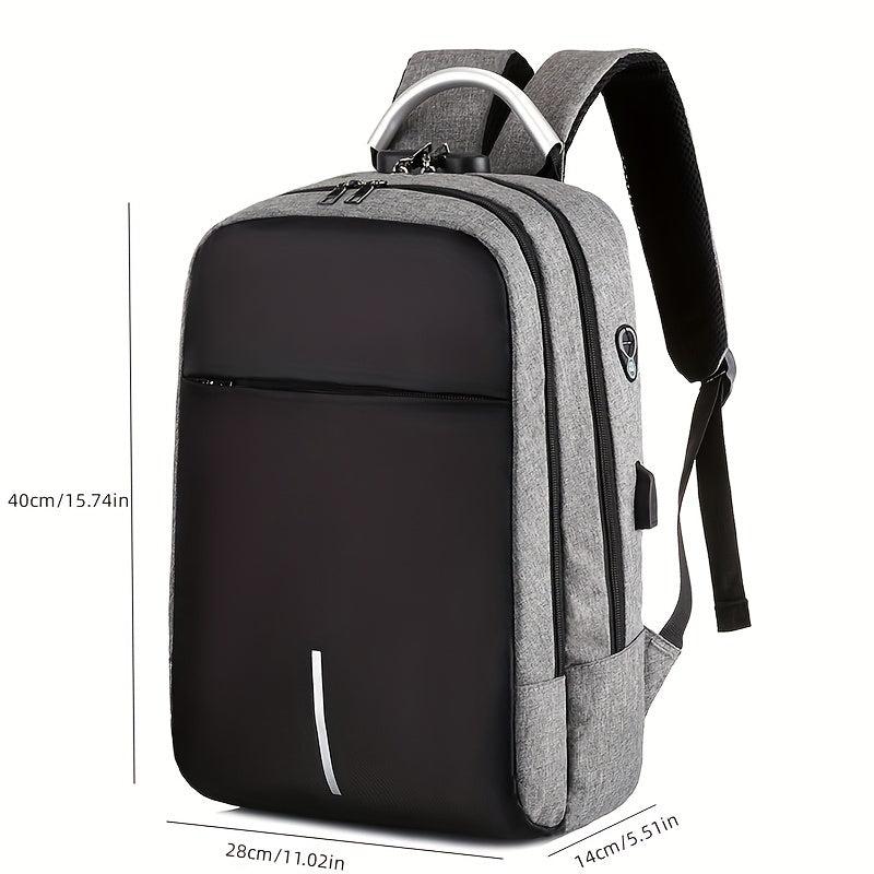 Anti Theft Backpack with USB Charging Port - Father's Gift