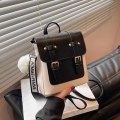 Vintage Flap Backpack Purse Anti Theft Preppy Bag