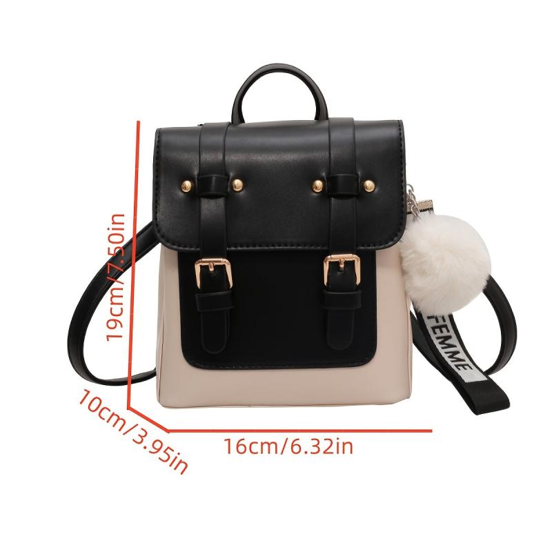 Vintage Flap Backpack Purse Anti Theft Preppy Bag