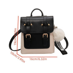 Vintage Flap Backpack Purse Anti Theft Preppy Bag