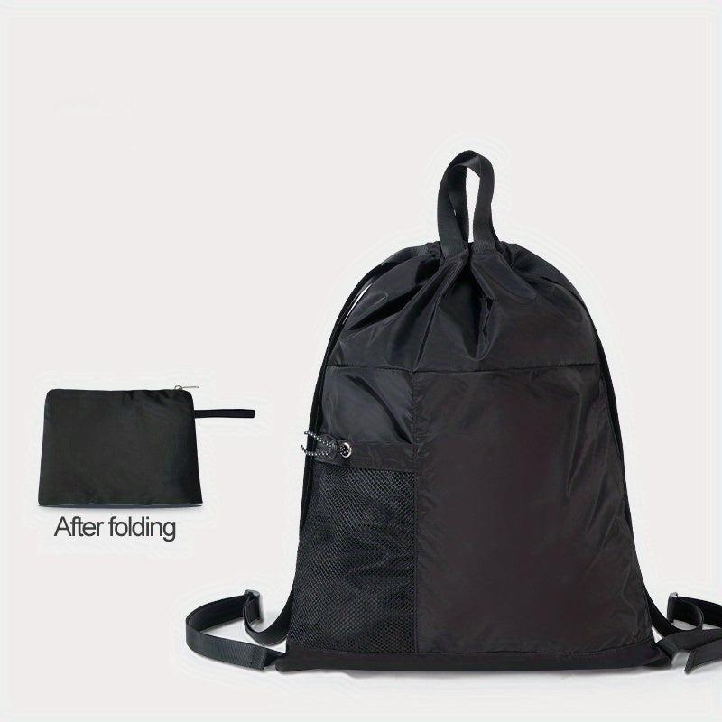Lightweight Casual Drawstring Backpack Multifunctional Sports Rucksack