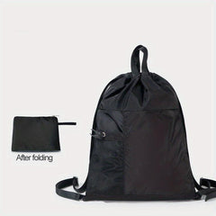 Lightweight Casual Drawstring Backpack Multifunctional Sports Rucksack