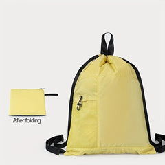 Lightweight Casual Drawstring Backpack Multifunctional Sports Rucksack