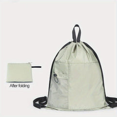 Lightweight Casual Drawstring Backpack Multifunctional Sports Rucksack