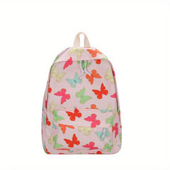 Butterfly Print Backpack Large Capacity Preppy Back To School Daypack
