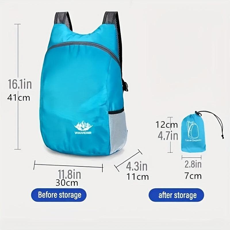 Lightweight Waterproof Folding Backpack for Travel Hiking Cycling