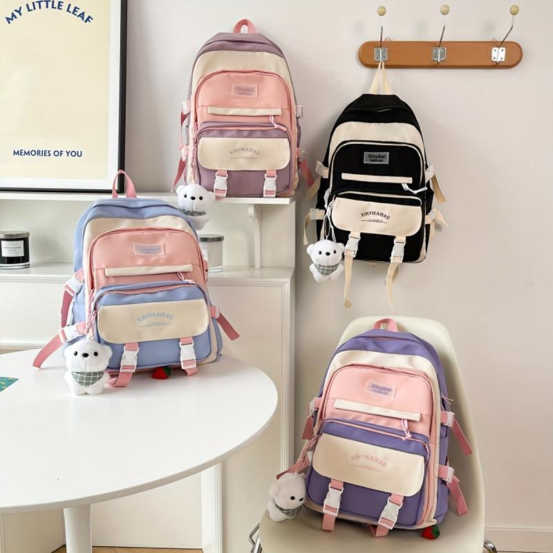 Canvas Large Capacity School Backpack