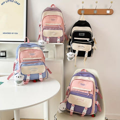 Canvas Large Capacity School Backpack