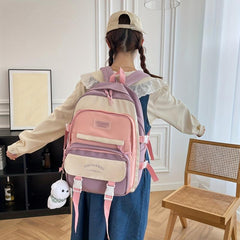 Canvas Large Capacity School Backpack