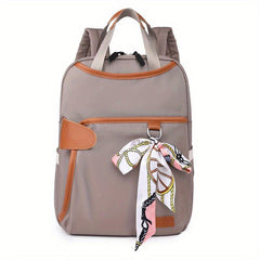 Nylon Tote Backpack Preppy Schoolbag Versatile Travel Rucksack