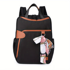 Nylon Tote Backpack Preppy Schoolbag Versatile Travel Rucksack