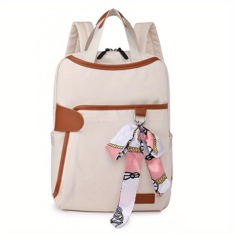 Nylon Tote Backpack Preppy Schoolbag Versatile Travel Rucksack