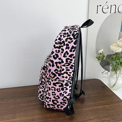 Leopard Print Laptop Backpack Large Capacity Daypac...