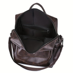 Vintage Anti-theft PU Leather Backpack Purse - Women's Handbag