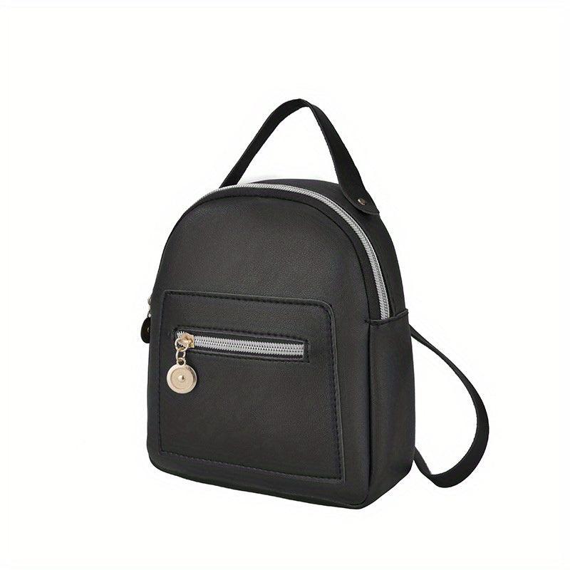 Zipper Backpack All Match Rucksack Versatile Travel Storage Bag Daypack