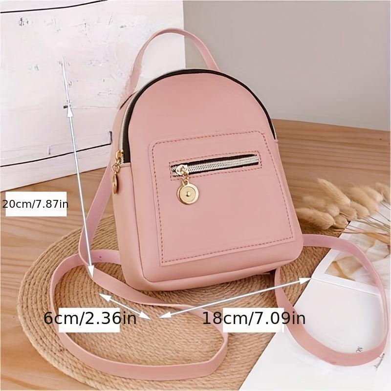 Zipper Backpack All Match Rucksack Versatile Travel Storage Bag Daypack