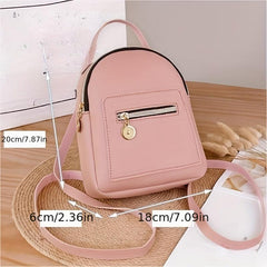 Zipper Backpack All Match Rucksack Versatile Travel Storage Bag Daypack