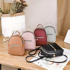 Zipper Backpack All Match Rucksack Versatile Travel Storage Bag Daypack