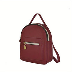 Zipper Backpack All Match Rucksack Versatile Travel Storage Bag Daypack