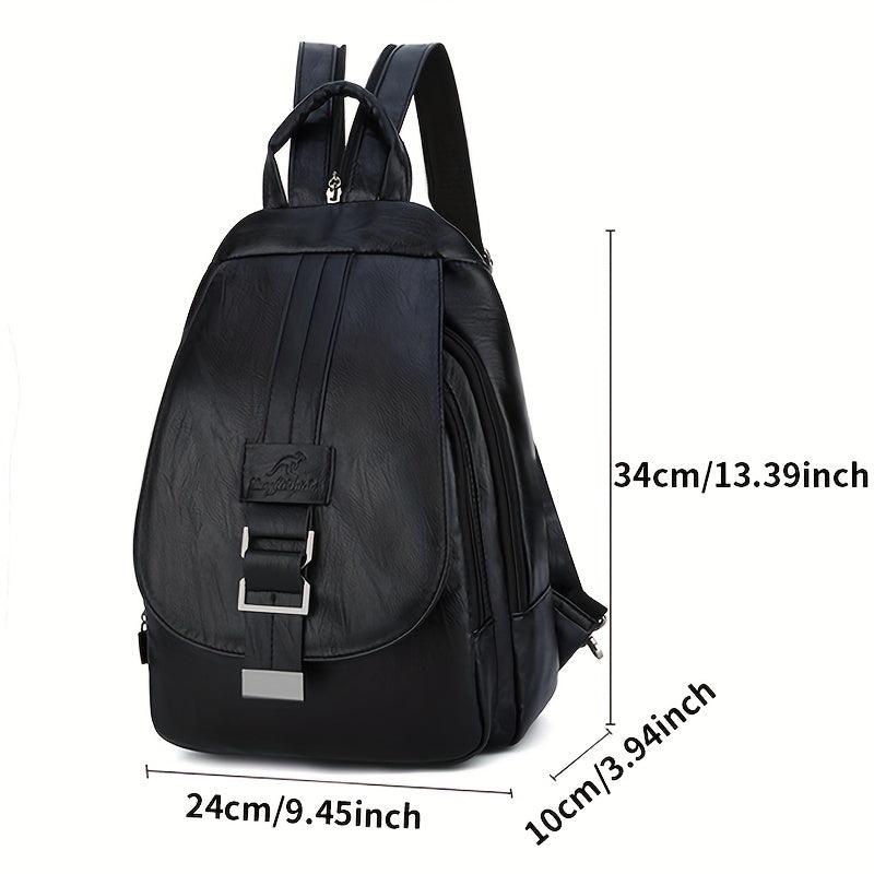 Versatile Flap Backpack Crossbody Bag for Travel & School