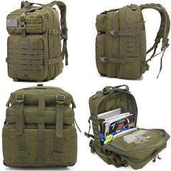 50L Army Military Tactical Backpack Waterproof Rucksack