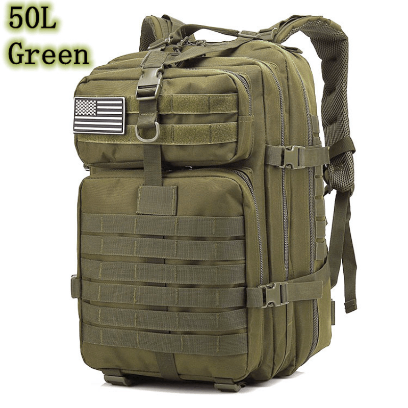 50L Army Military Tactical Backpack Waterproof Rucksack