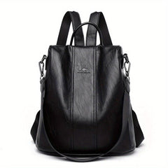 PU Leather Backpack Purse Casual Shoulder Bag Anti-theft Travel School Bag
