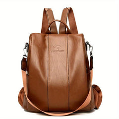 PU Leather Backpack Purse Casual Shoulder Bag Anti-theft Travel School Bag