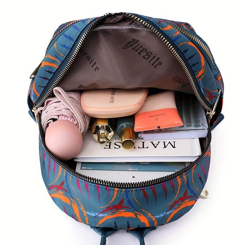 Small Mommy Casual Backpack Nylon Lightweight Commuter Bag
