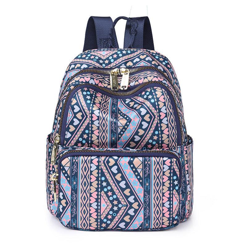 Small Mommy Casual Backpack Nylon Lightweight Commuter Bag