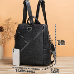 Multifunctional Zipper Top Handle Backpack