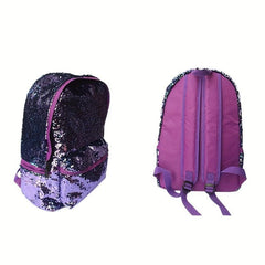 Glitter Magic Sequins Backpack Rainbow Schoolbag