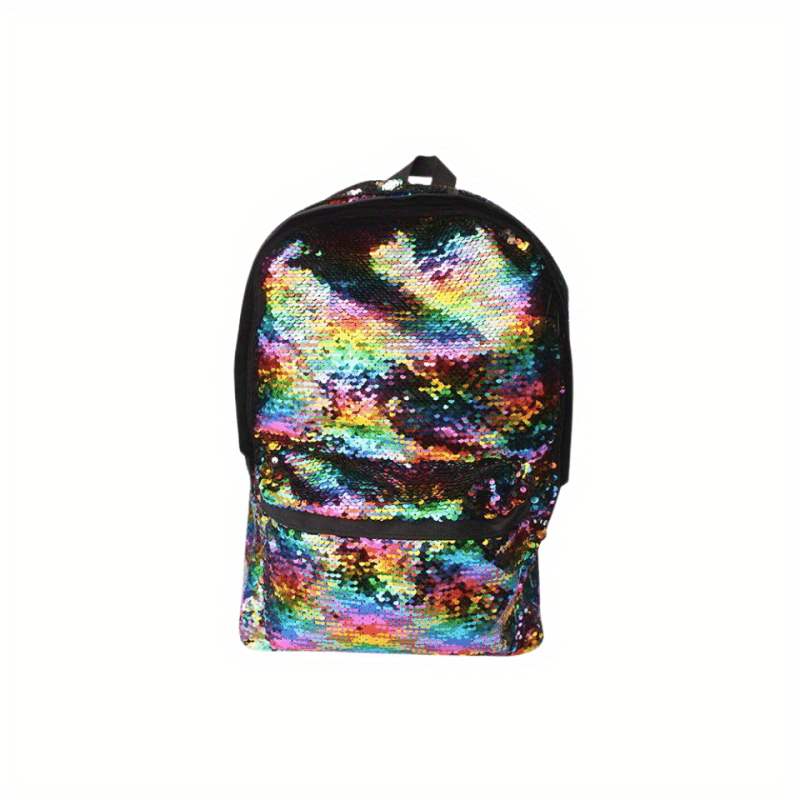 Glitter Magic Sequins Backpack Rainbow Schoolbag