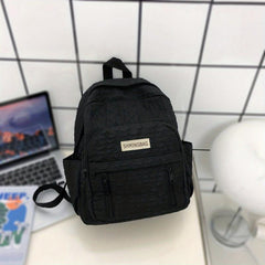 Pleated Large Capacity Backpack Lightweight Laptop Daypack