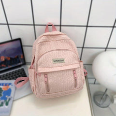 Pleated Large Capacity Backpack Lightweight Laptop Daypack