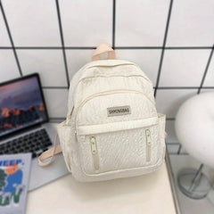 Pleated Large Capacity Backpack Lightweight Laptop Daypack