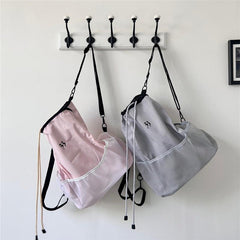 Large Capacity Drawstring Outdoor Backpack Nylon Lightweight Ball Backpack