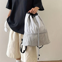 Large Capacity Drawstring Outdoor Backpack Nylon Lightweight Ball Backpack