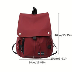 Casual Solid Travel Storage Daypack All Match Business Bag
