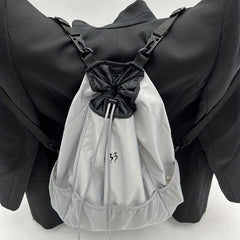 Large Capacity Drawstring Backpack Solid Sports Storage Lightweight Bag
