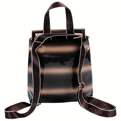 Y2K Heart Chain Block Backpack Women's Stylish Daypack Bag