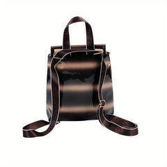 Y2K Heart Chain Block Backpack Women's Stylish Daypack Bag
