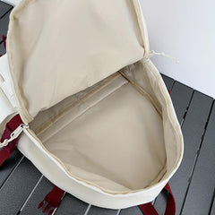 Large Capacity Backpack with Letter Graphic