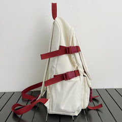 Large Capacity Backpack with Letter Graphic