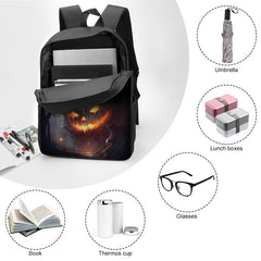 Casual Halloween Pumpkin Pattern Backpack Large Capacity Book Bag