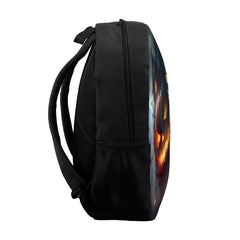 Casual Halloween Pumpkin Pattern Backpack Large Capacity Book Bag