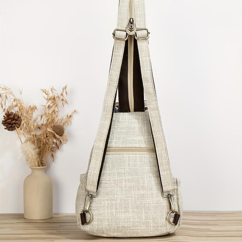 Vintage Ethnic Style Backpack Bohemian Travel Daypack Women's Casual Boho