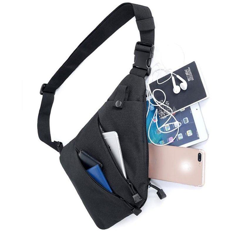 Multifunction Shoulder Chest Bag Lightweight Nylon Outdoor Travel Running Bag
