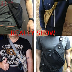 Multifunction Shoulder Chest Bag Lightweight Nylon Outdoor Travel Running Bag