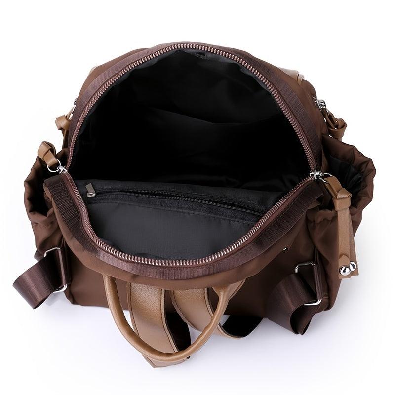 Vintage Solid Backpack Purse Convertible Strap Shoulder Bag
